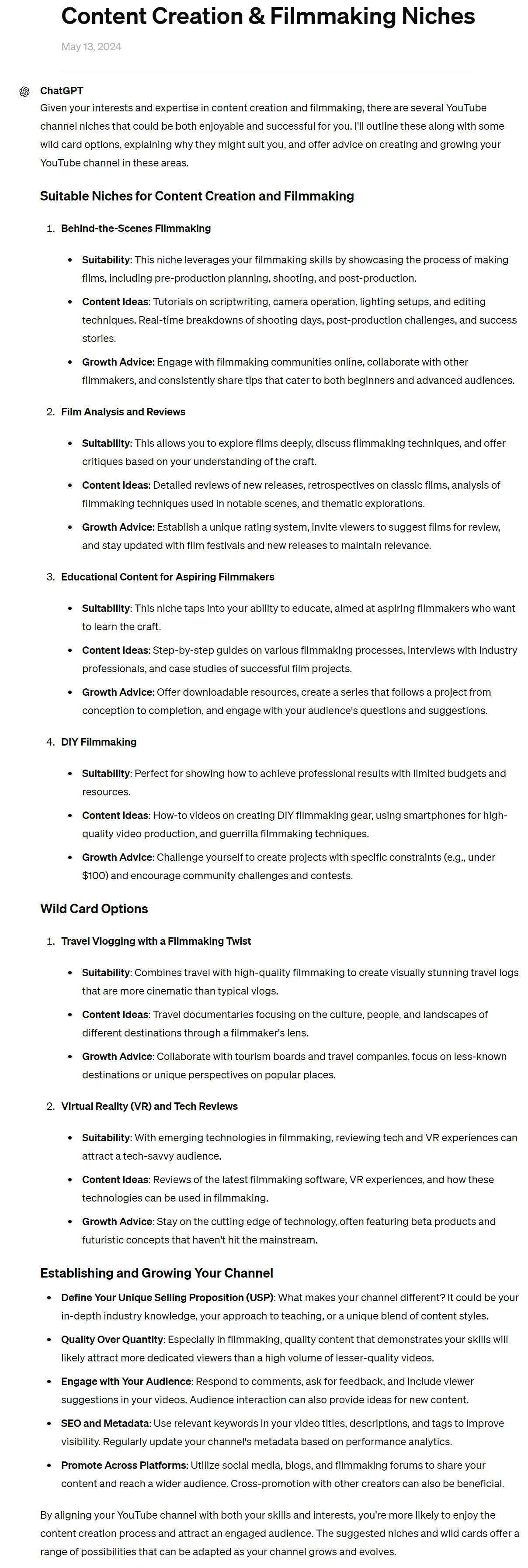 Content Creator Templates